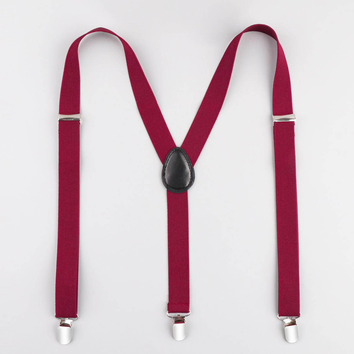 Bretels voor heren Set Verstelbare 2,5 cm brede Y-vorm Trouwpakaccessoires Sterke metalen clips