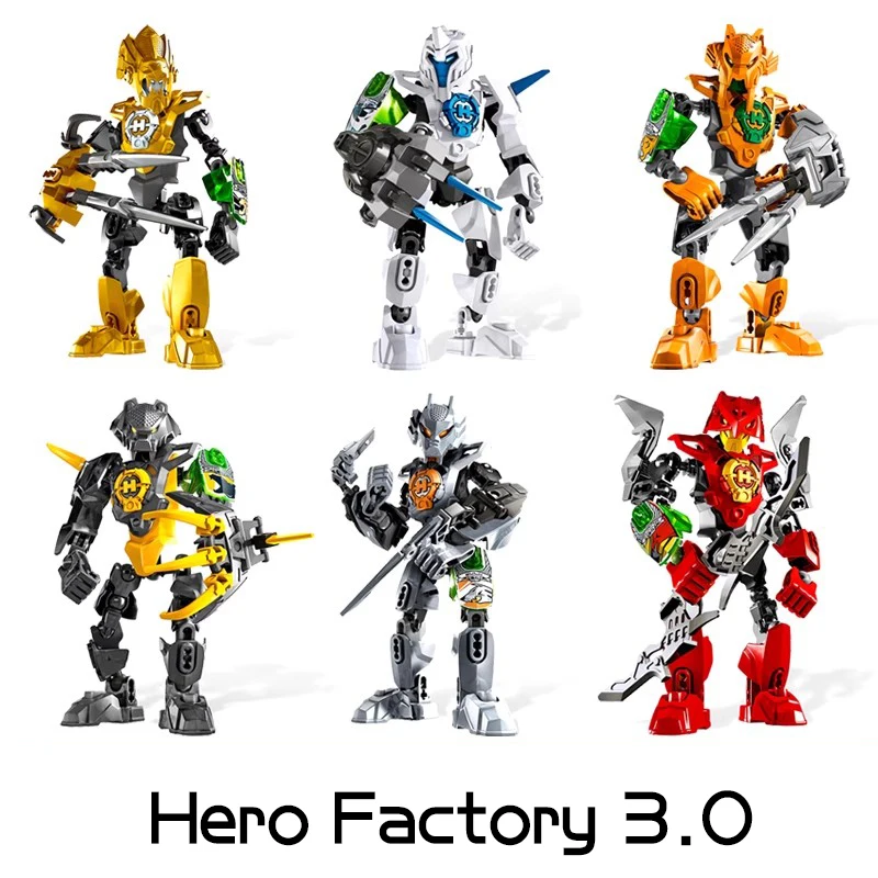 Hero โรงงาน Star Warrior Bionicle Building Blocks Furno Evo รวมหุ่นยนต์ Mech รุ่นอิฐของเล่นเด็กคริสต์มาสของขวัญ