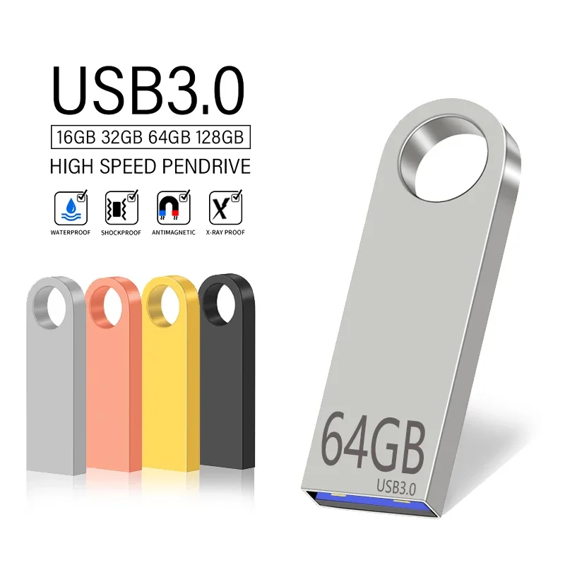 USB 3.0 PenDrive 8GB 16GB 32GB Cle USB Flash Drives 64G Pendrive Memoria SSD portátil de alta velocidad Usb Stick 8GB