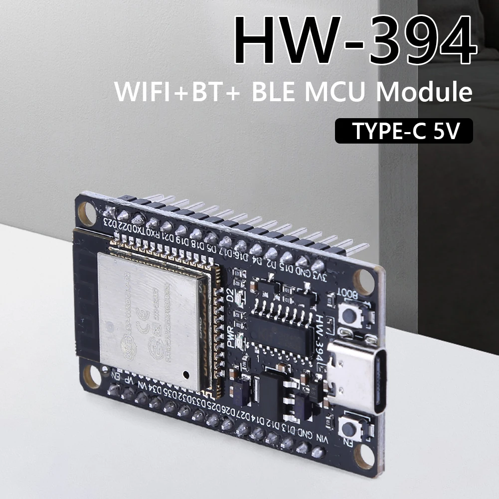 Placa de desarrollo ESP32 WROOM-32, módulo inalámbrico de 32Mbits, 5V, TYPE-C, CH340C, WiFi + Bluetooth, ultrabajo consumo de energía, SPI Flash