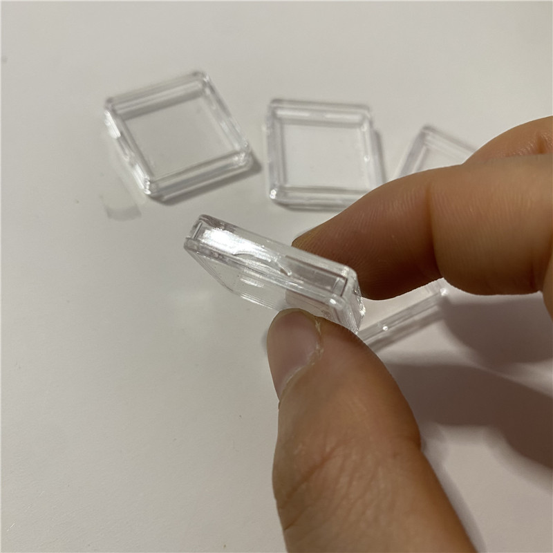 Contenedores de plástico de alta calidad, caja cuadrada para juegos de mesa, soporte Protector, 10 unidades