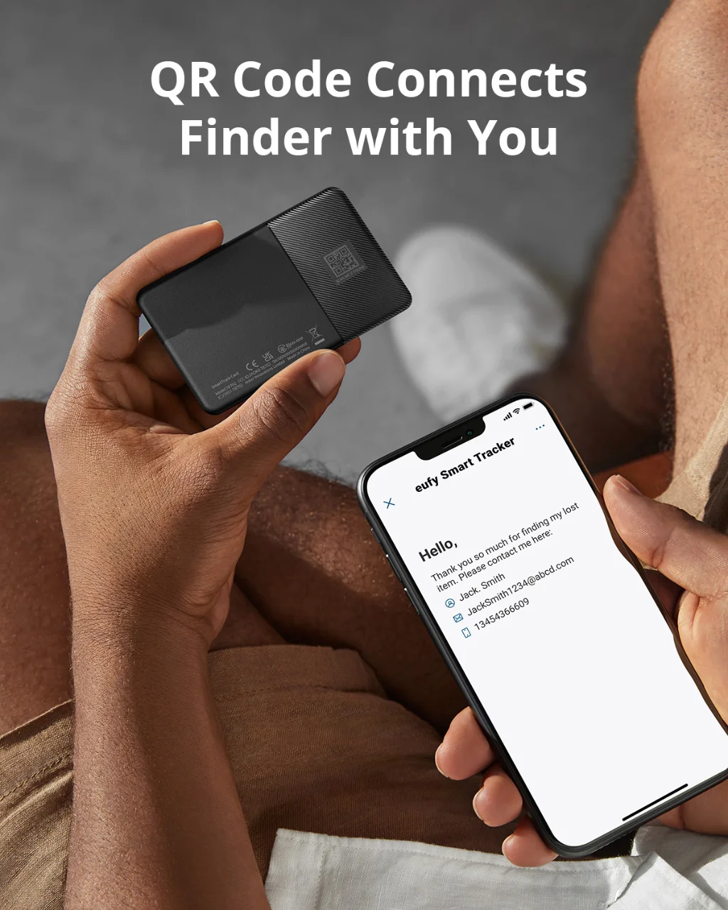 (Stock européen) carte SmartTrack Eufy Security fonctionne avec Apple Find My Wallet Tracker détecteur de téléphone résistant à l'eau autonomie de la batterie de 3 ans