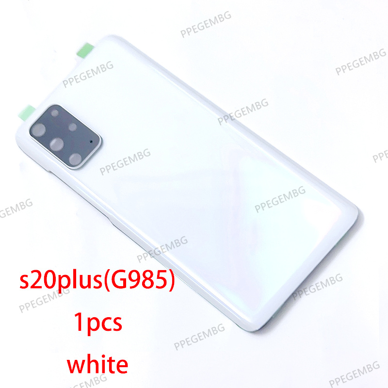 s20+ Back Glass Replacement For Samsung Galaxy S20plus S20 plus G985 Battery Cover Rear Door Housing Case Camera Lens Sticker