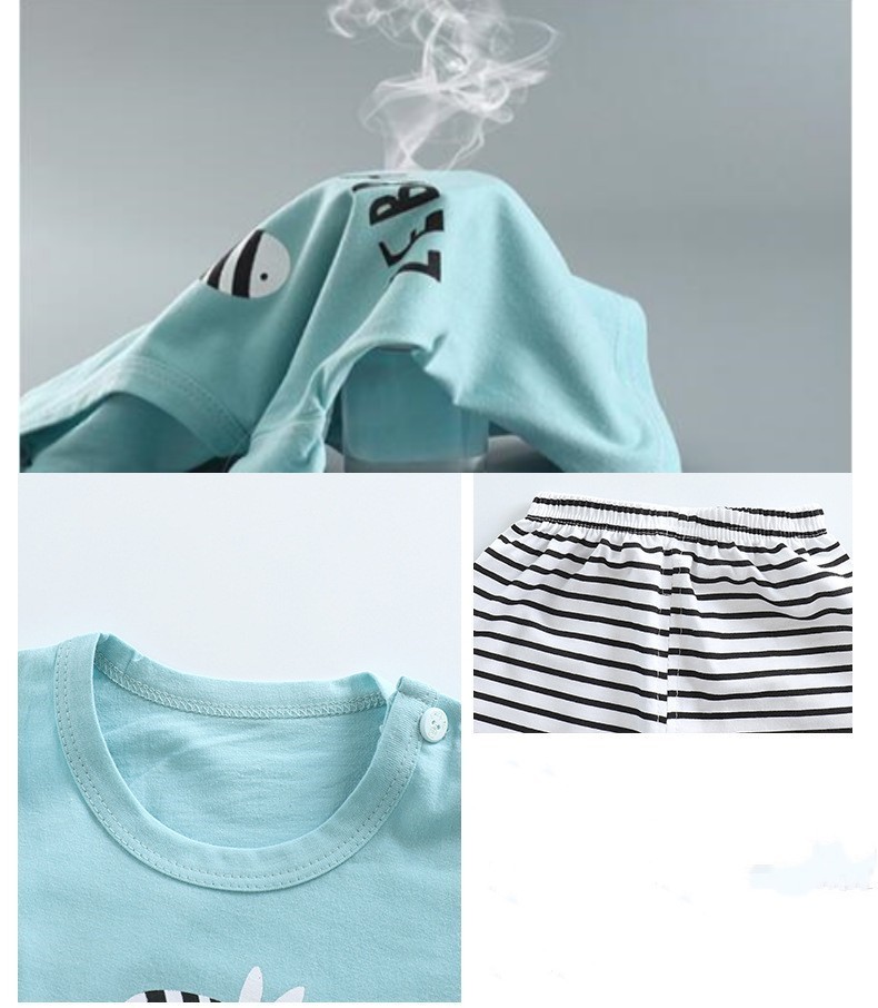 Cartoon Print Pyjama Anzug Tops + Hosen 2-teiliges Set Unterwäsche Kinder Jungen Mädchen Baby Baumwolle Nachtwäsche Frühling Herbst kleidung 1-6 Jahre