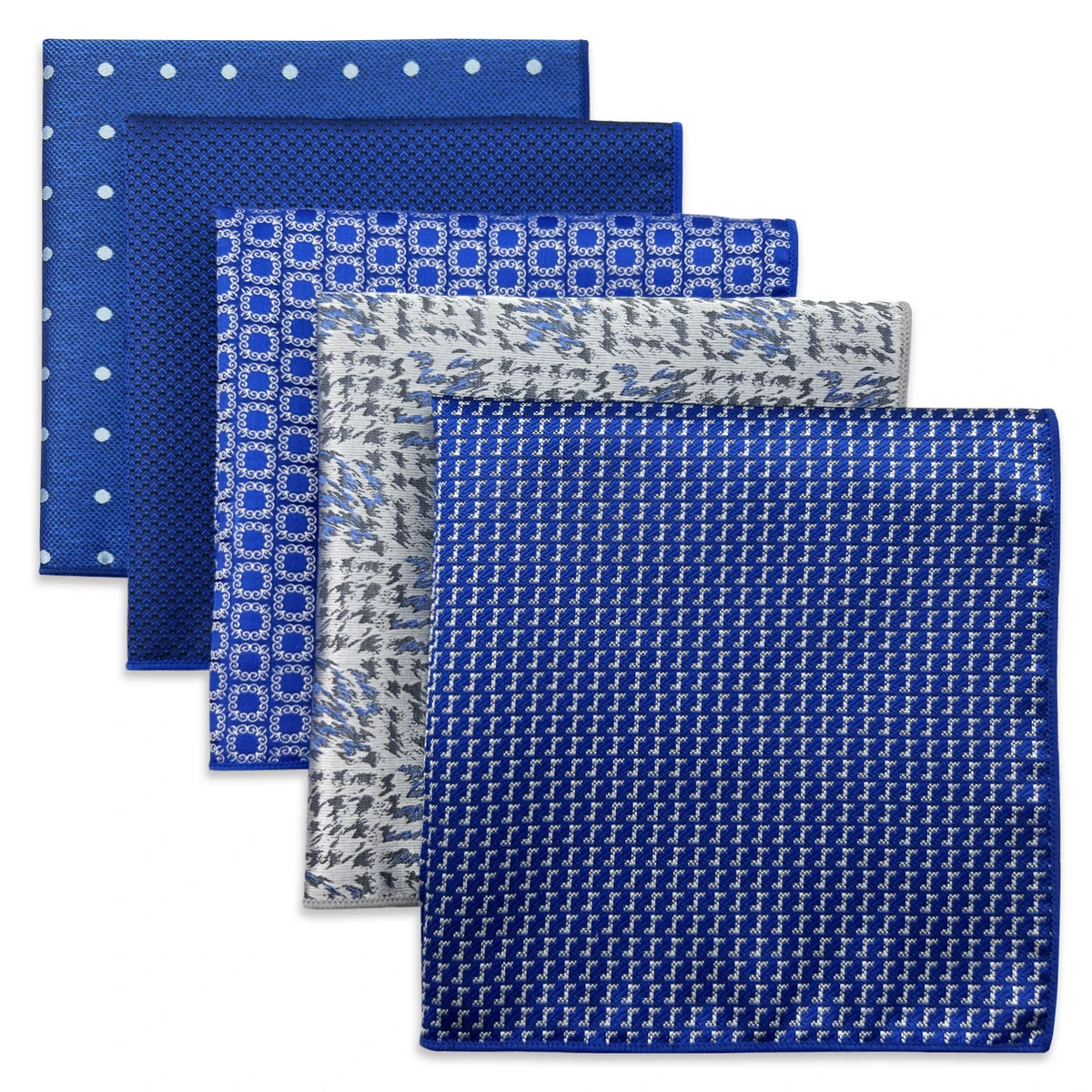 2025 ใหม่ 5 ชิ้น Mens Pocket Square CLASSIC ASSORTED ผ้าเช็ดหน้างานแต่งงานแฟชั่น Bundle