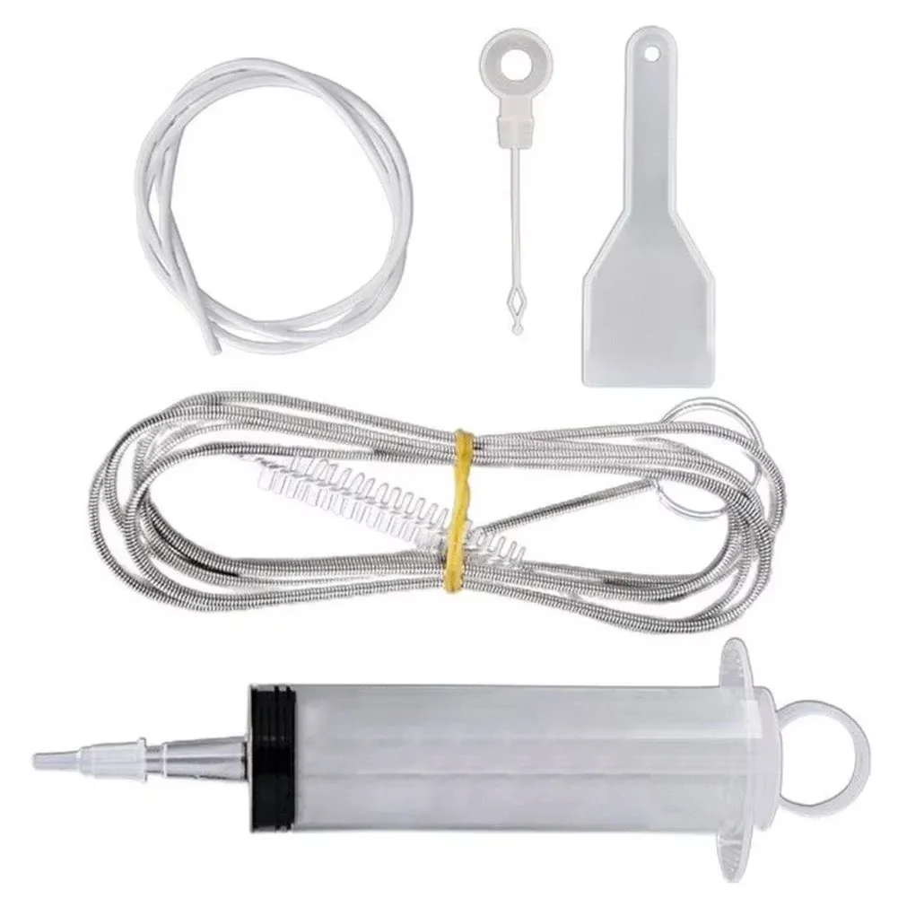 5 stücke Kühlschrank Bagger Kit Flexible Kühlschrank Peeling Pinsel Wiederverwendbare Kühlschrank Ablauf Loch Bagger Entferner Reinigung Spritze Schaufel