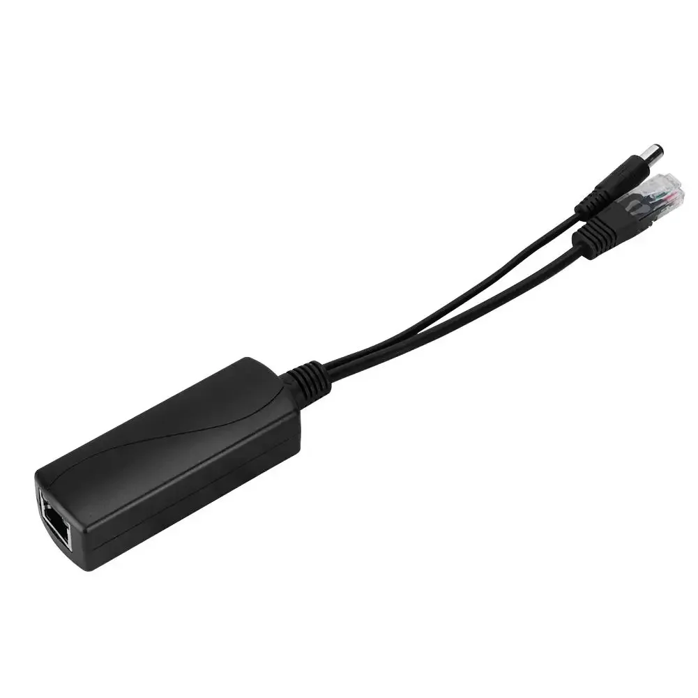 Hkbtm 48v a 12v conectores poe adaptador cabo divisor injetor fonte de alimentação para huawei para hikvision 2022 novo