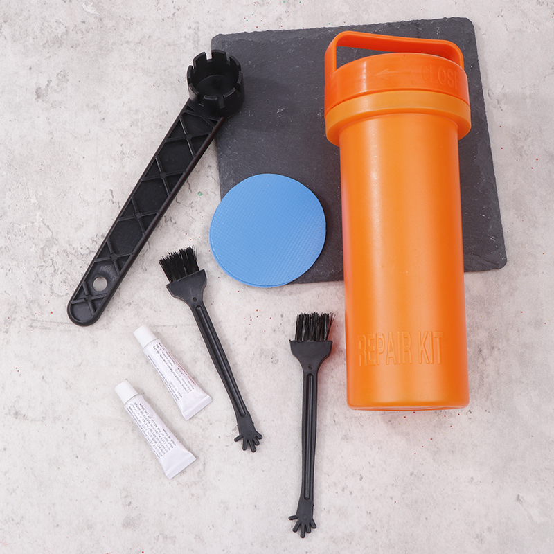 Portátil Kayaking Paddle Board Sup Repair Kit, válvula de ar, ferramenta prancha, cola, acessórios, 1 conjunto