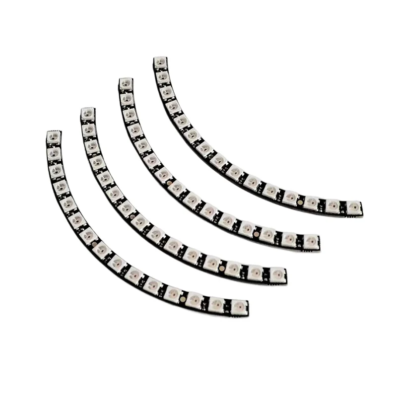 1 PCS/4 PCS Anel Relógio de Parede 60 X Ultra Bright WS2812 5050 RGB Painel de Lâmpada LED com Controladores Integrados