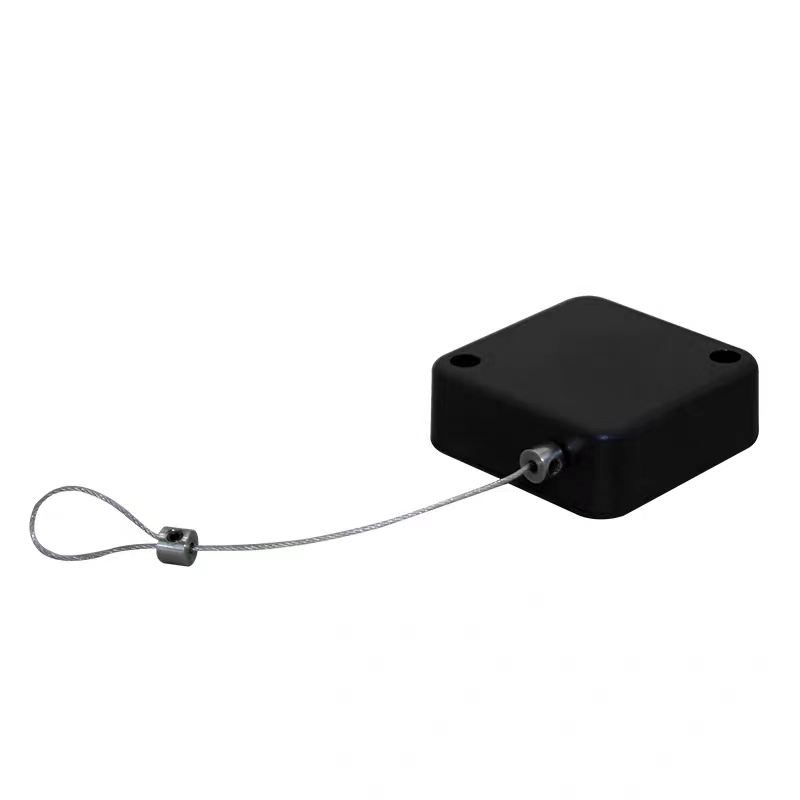 Caja de tracción antirrobo, cuerda de alambre de acero, caja de bobinado antipérdida, exhibición de supermercado, cuerda de bobinado automática retráctil