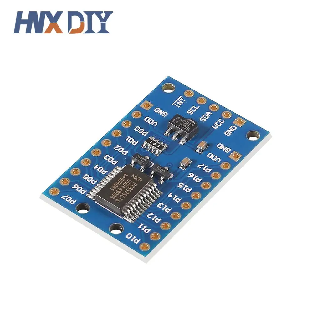 Módulo PCF8575, placa expansora de puerto IO de expansión DC 2,5-5,5 V, control de comunicación I2C, 16 puertos IO para Arduino, 1-10 Uds.