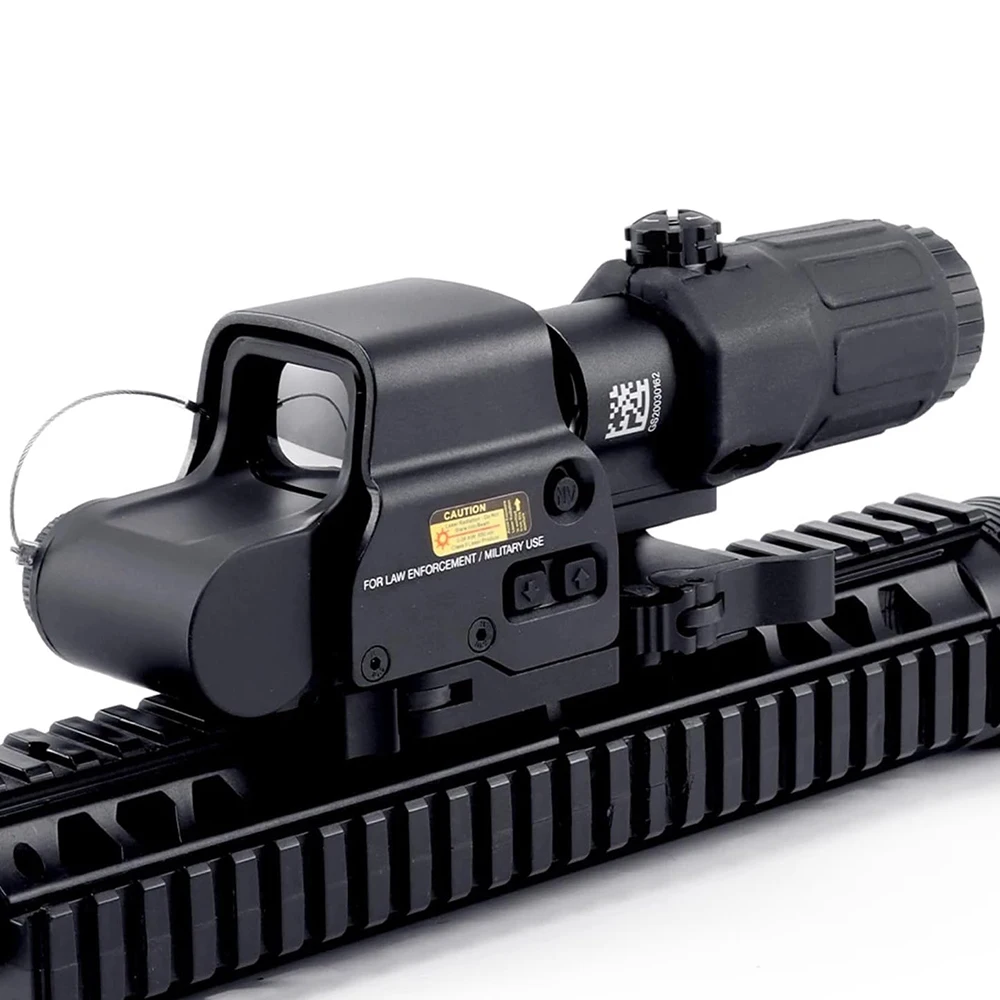 558+G33 Holographisches Reflexvisier Red Dot Optic Sight mit G33 3X Lupe Combo Integrierte Flip QD Mount