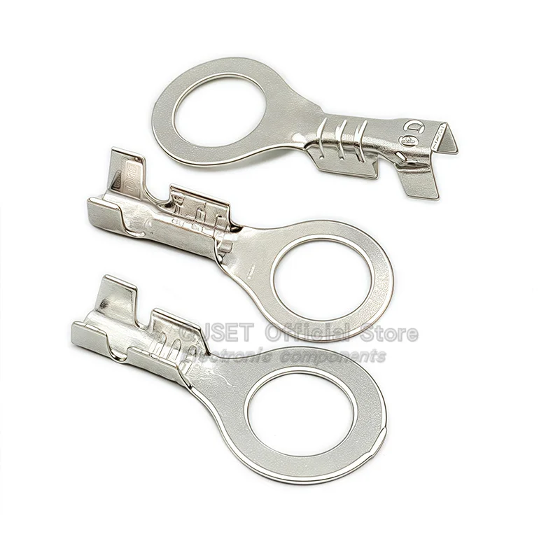 100PCS Circular Terminal Blocks DJ431 O-ring lugs Cold Pressed Connectors ทองแดง lugs Terminal Blocks เปิดปลายเปลือย 6.3 มม.