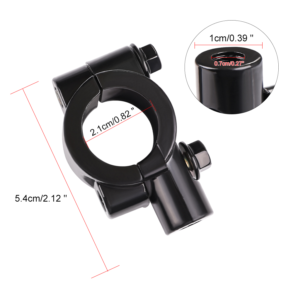Motorcycle Mirror Mount 1PC 8MM / 10MM Motorcycle Modified Rearview Mirror Seat Moto Mirror Bracket Adapter Handlebar Bracket