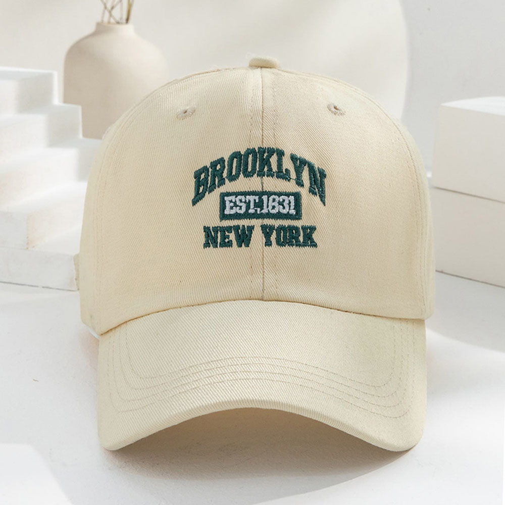Gorra de béisbol bordada Vintage para hombre y mujer, 1 unidad, con estampado 'BROOKLYN NEW YORK', adecuada para uso diario y regalos
