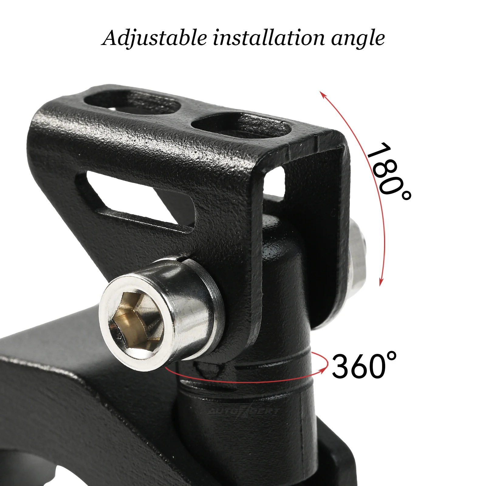 Soporte de montaje para foco de faro LED de motocicleta, luz antiniebla ajustable, lámpara auxiliar, abrazaderas de parachoques, accesorios para motocicleta