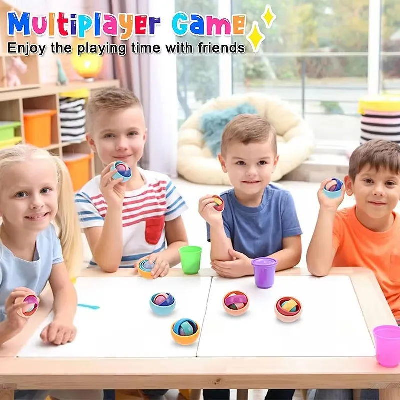 Zabawny nieskończony żyroskop 3D z kulką Fidget Zabawki dla dzieci Nastolatki Chłopcy Dziewczynki Dorośli ADHD Autyzm Łagodzi stres Palec Gyro Spinner