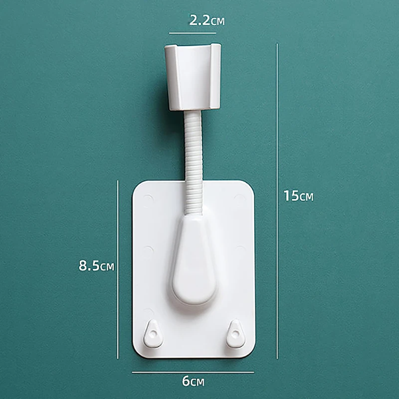 Suporte de cabeça de chuveiro sem soco Criativo Caterpillar Ventosa de silicone Bocal de suspensão Assento fixo removível Acessórios de chuveiro