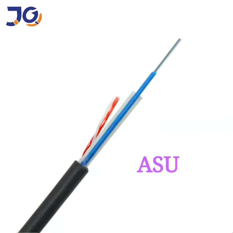 CABLE ASU Mini ADSS de 12 núcleos para exteriores, Cable de fibra óptica de 5KM
