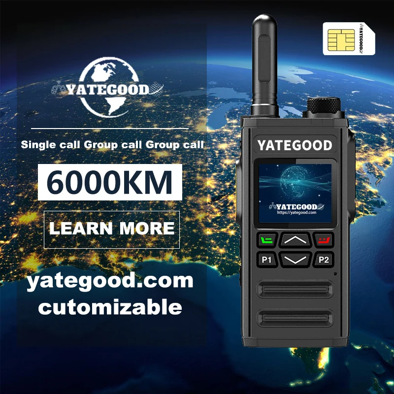 YATEGOOD G288 POC 4G LTE walkie talkie radio bidireccional policía profesional de largo alcance comunicación portátil jamón aficionado práctico