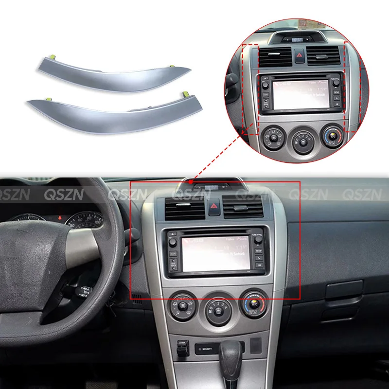 Car AC Air Vent Outlet Panel Grille Cover Air Conditioning For Toyota Corolla Altis E15 2007 2008 2009 2010 2011 2012 2013