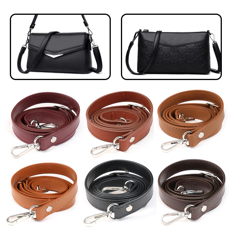 Leder Tasche Strap Frauen Schulter Umhängetasche Gürtel Einstellbar Breiten Gurt Tasche Teil Zubehör Weibliche Messenger Tasche Strap 120 cm