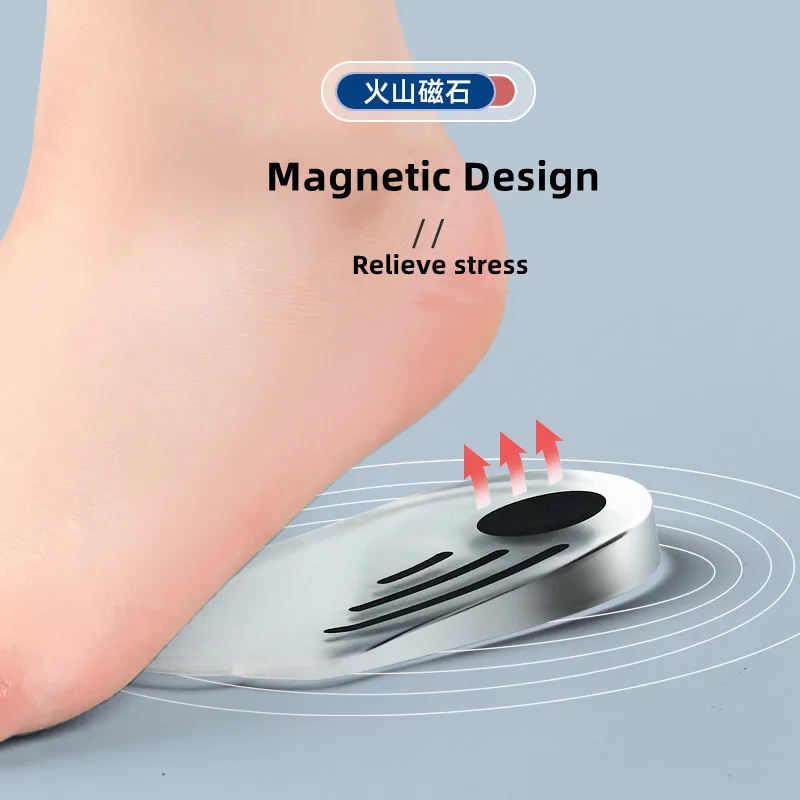 Solette ortopediche in silicone per piedi O/X Tipo gamba Valgo Varus Gel di correzione Scarpe Sottopiede Magnete Massaggio Cuscinetti per la cura del piede