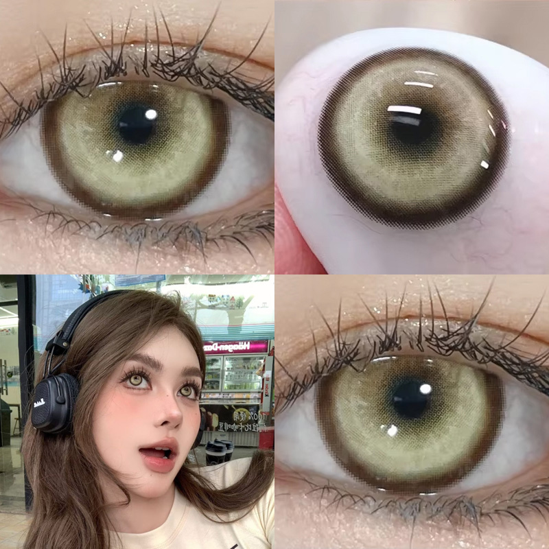 JeweLens Cosplay Miopia Corlor Lentes de Contato Anime Aluno 6 Meses 1 Par Halloween Lentes de Olho Bonito