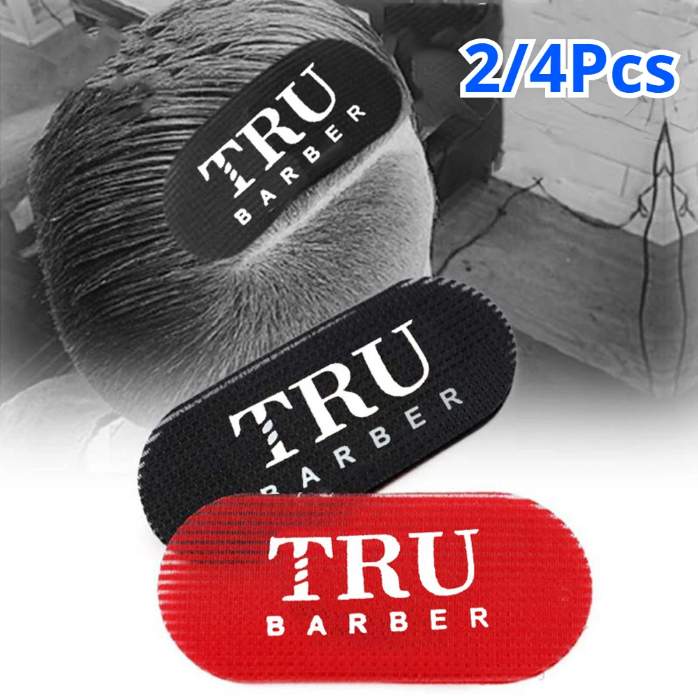 2/4 pçs salão de beleza barbeiro adesivo de cabelo fita de cabeleireiro pinça de cabelo titular hairpin barbeiro suprimentos acessórios de cabeleireiro