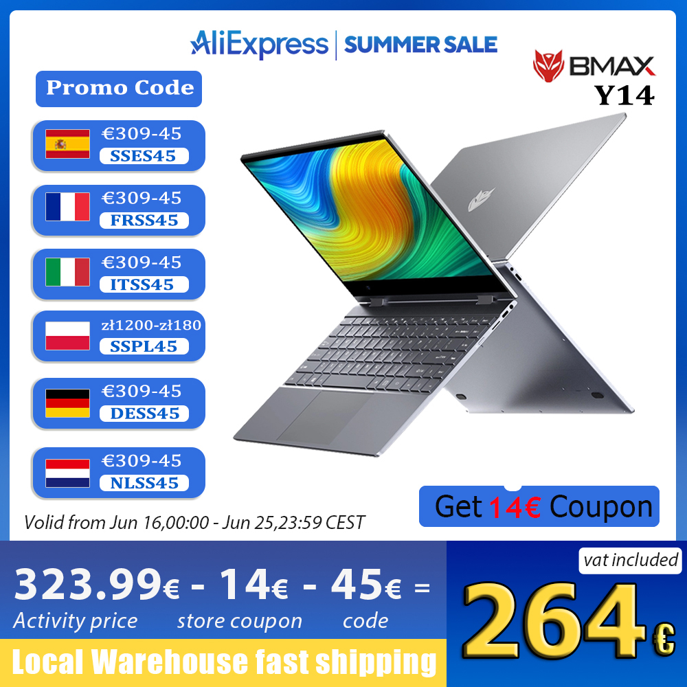 BMAX-Ordinateur portable Y14 360 °, ordinateur portable 14 pouces, Windows 11, 16 Go de RAM, LPDDR5, 512 Go SSD, 1920*1080 IPS, Intel N100, lapmedication