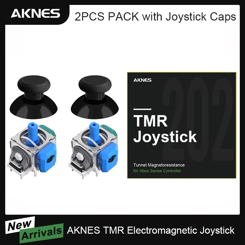 HALLPI × AKNES TMR Joystick electromagnético antidrift para PS4 Xbox Series Switch Pro PS5 Reemplazo de reparación del controlador