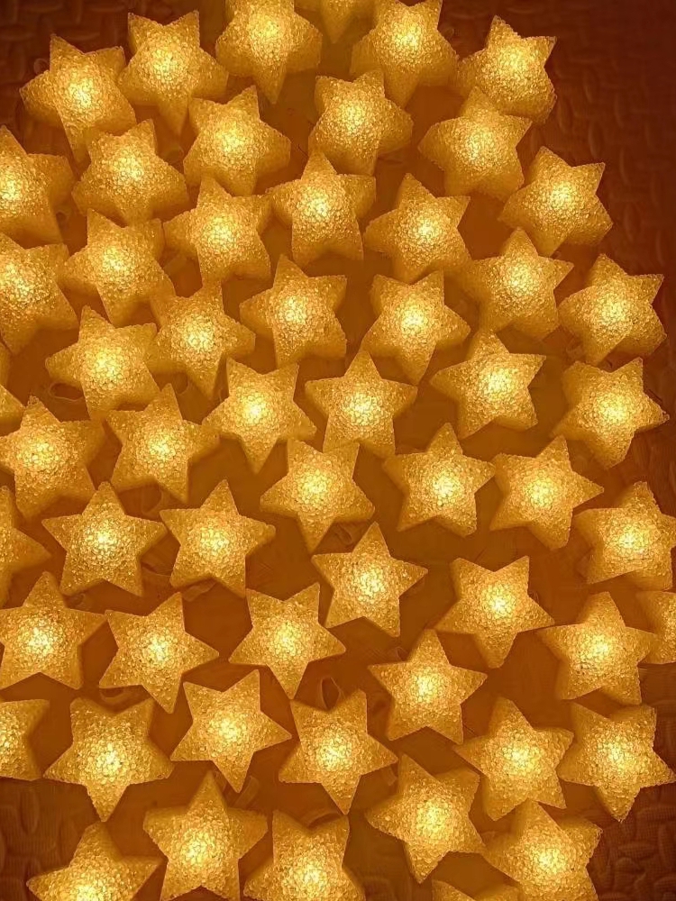 ステージダンスパフォーマンスのために点灯した星のライト、11番目のリストのアクセサリー、ビア装飾