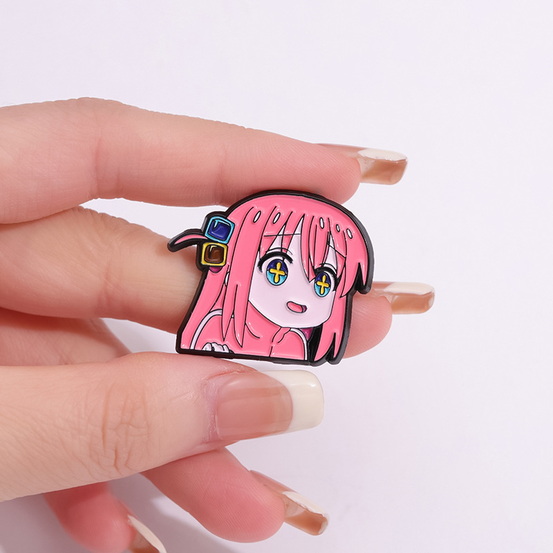 Bocchi De Rock Anime Cosplay Broches Schattige Karakter Pins Kleding Rugzak Revers Badges Mode Sieraden Accessoires Geschenken