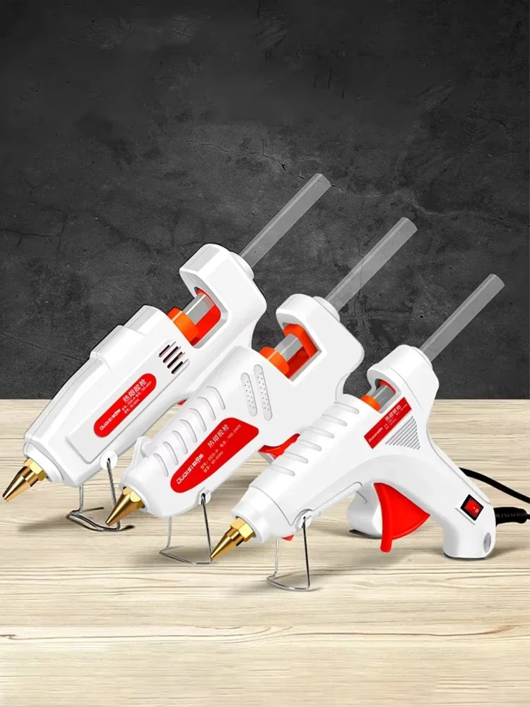 ปืนกาวร้อน 100W สำหรับงาน DIY ขนาดเล็ก เหมาะสำหรับใช้ในบ้านและอุตสาหกรรม เครื่องมือซ่อมไฟฟ้า ใช้กาวขนาด 11 มม. ปลั๊กแบบ US จัดส่งแบบสุ่มตามสไตล์