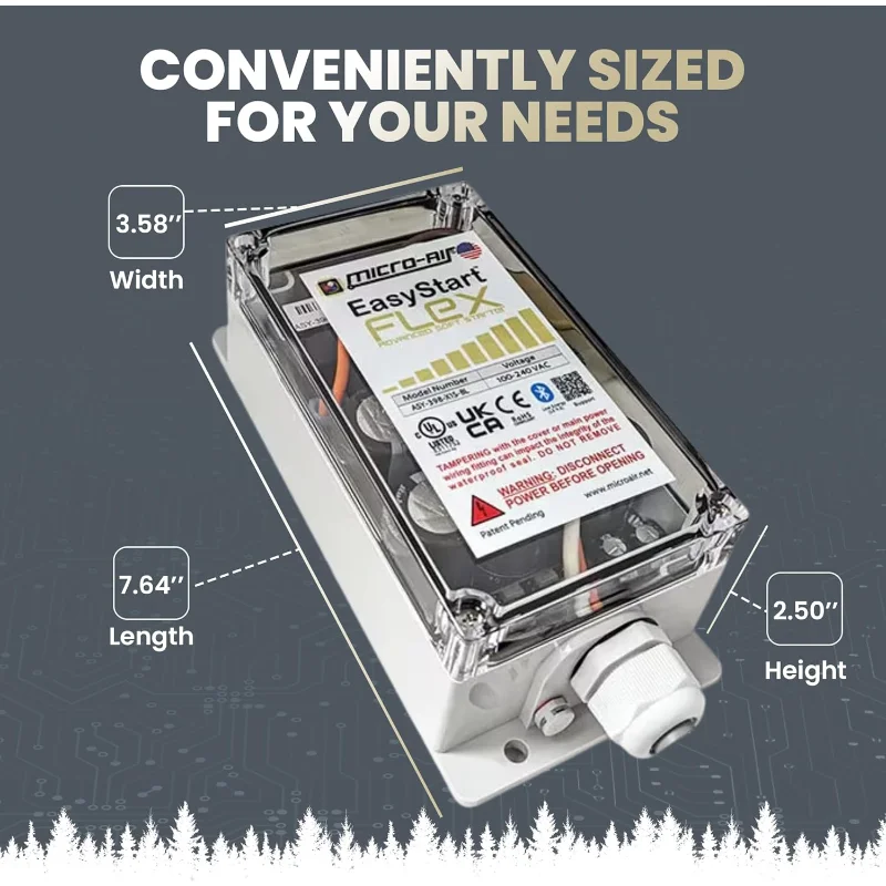 HOME.EasyStart FLEX 398 - Bluetooth Soft Start Kit for Home Air Conditioner, RV & Commercial Use, Works with Generators