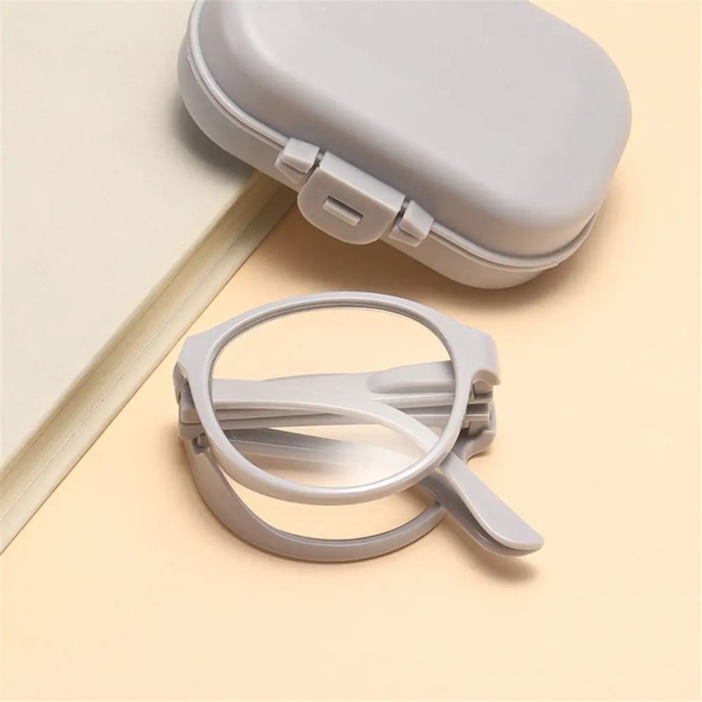 Gafas de lectura plegables con Estuche para gafas Unisex, gafas portátiles ligeras para presbicia, Anti luz azul, fuerza 1.0x ~ 4.0x