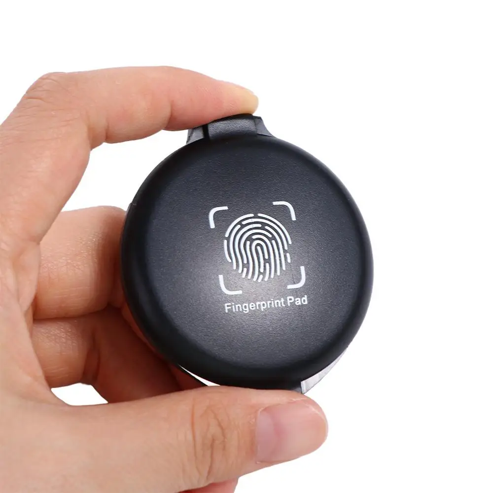 ธุรกิจการเงิน CLEAR Stamping สัญญาอุปกรณ์สํานักงาน MINI ลายนิ้วมือหมึก Pad ชุดลายนิ้วมือ Thumbprint Ink Pad