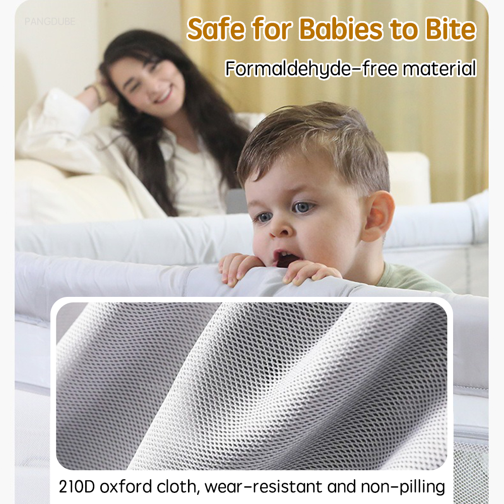 PANGDUBE พับสนามเด็กเล่นเด็ก Playpen เด็กแบบพกพากิจกรรมรั้ว Thicken ท่อและผ้าเล่นปากกาสําหรับเกมเด็ก Park