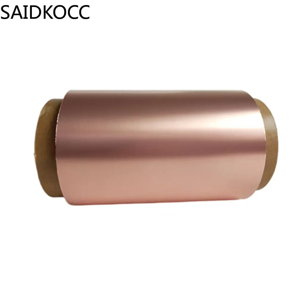 SAIDKOCC 5m 4.5um 6um 8 um Double Sided Smooth Surface Cu Copper Foil for Li-ion Battery Anode Substrate Material