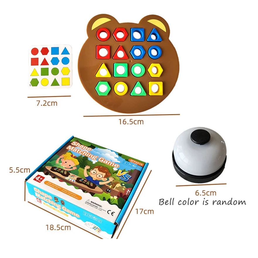 Crianças combinando quebra-cabeça brinquedos cores forma geométrica jigsaw jogos de tabuleiro cedo interação educacional brinquedos para crianças jogos de batalha
