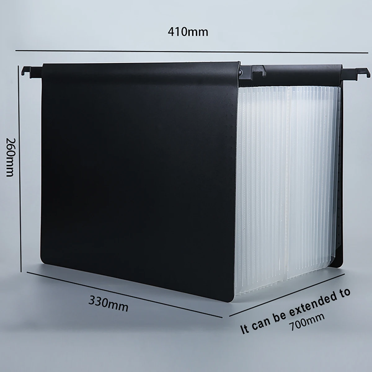 A4 hanging organ folder with Large capacity multi-layer Plastic Expanding file folder with 13/25 dividers Wallet folder