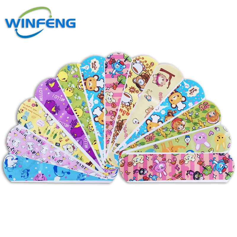 20/50/100Pcs การ์ตูนกันน้ํา Band Aid ผ้าพันแผลกลางแจ้ง Camping Survival Wound Care กาวพลาสเตอร์ First Aid Emergency Kit
