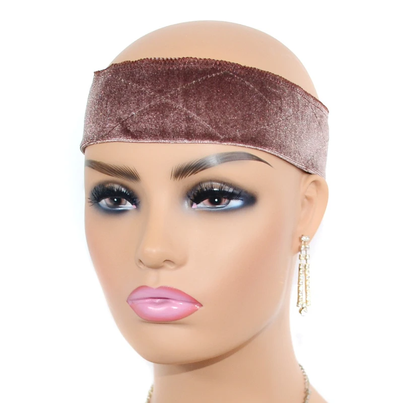 Fascia per parrucca regolabile 1PC per anteriore in pizzo, fasce per parrucca in velluto antiscivolo per le donne che mantengono le parrucche in posizione