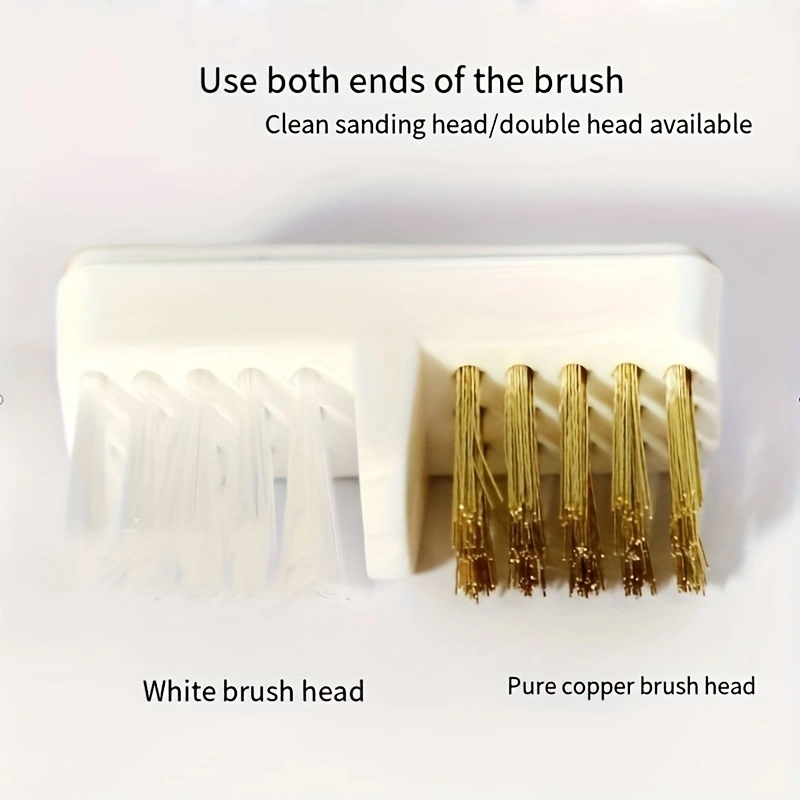 Copper Wire Nail Drill Bit Polishing Head Cleaning Brush Remove Dust Soft Hair Tools
