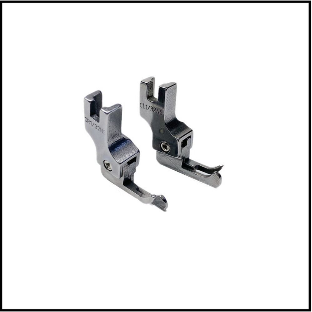 Prensatelas de guía de borde izquierdo/derecho, pies de máquina de coser de punto de bloqueo duraderos, prensatelas para tejer y materiales finos