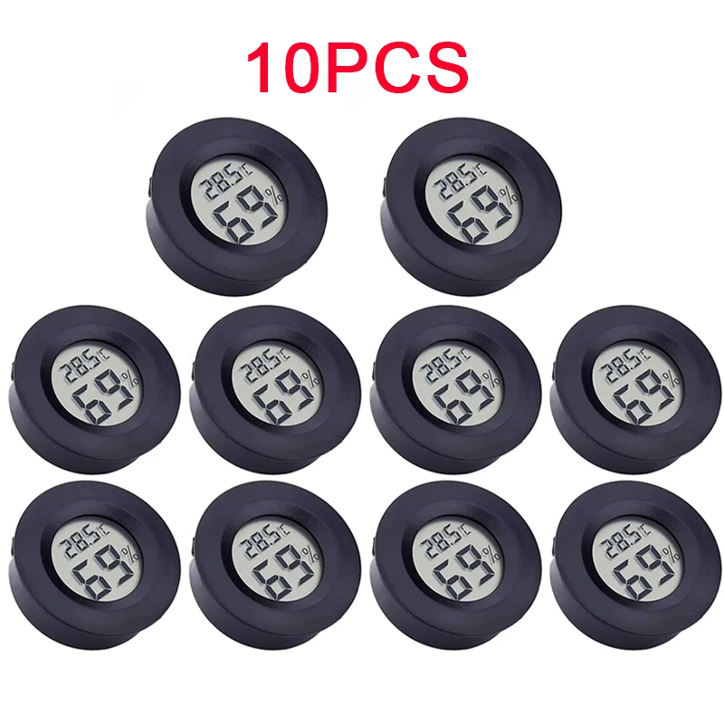 1/6/10PCS Celsius Mini Digital Thermometer Hygrometer -50~70°C Fridge Freezer Temperature Humidity Meter Sensor Detector