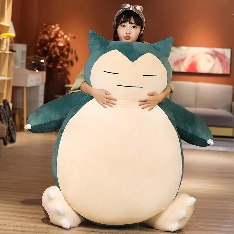 200/150 cm Aoger Riesen Snorlax Plüsch Spielzeug Kawaii Weiche Snorlax Leder Shell Plushie KEINE Füllung Kissen Geschenke für Kinder Pokemon