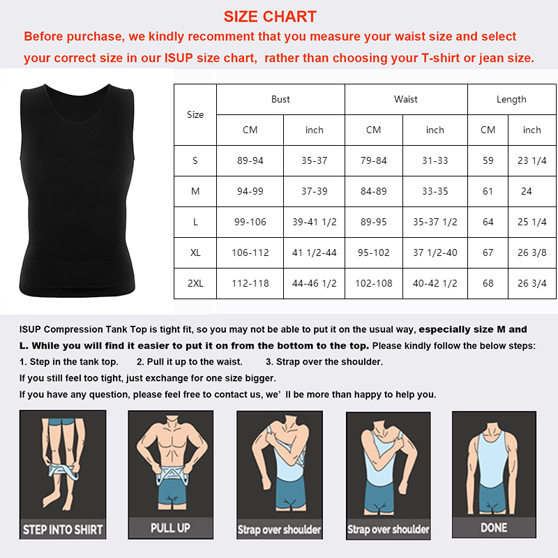 Mens Tummy การบีบอัดเสื้อควบคุม Shapewear หน้าท้องแบน Shaping Abdomen เสื้อกั๊ก Tank Top ฟิตเนสออกกําลังกาย Slimming Body Shaper