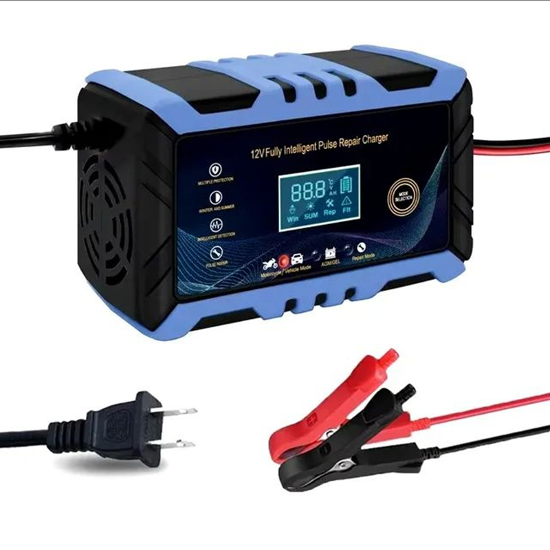 車とオートバイのバッテリー充電器、充電装置、鉛蓄電池のインテリジェントメンテナンス、自動車、6a、12v
