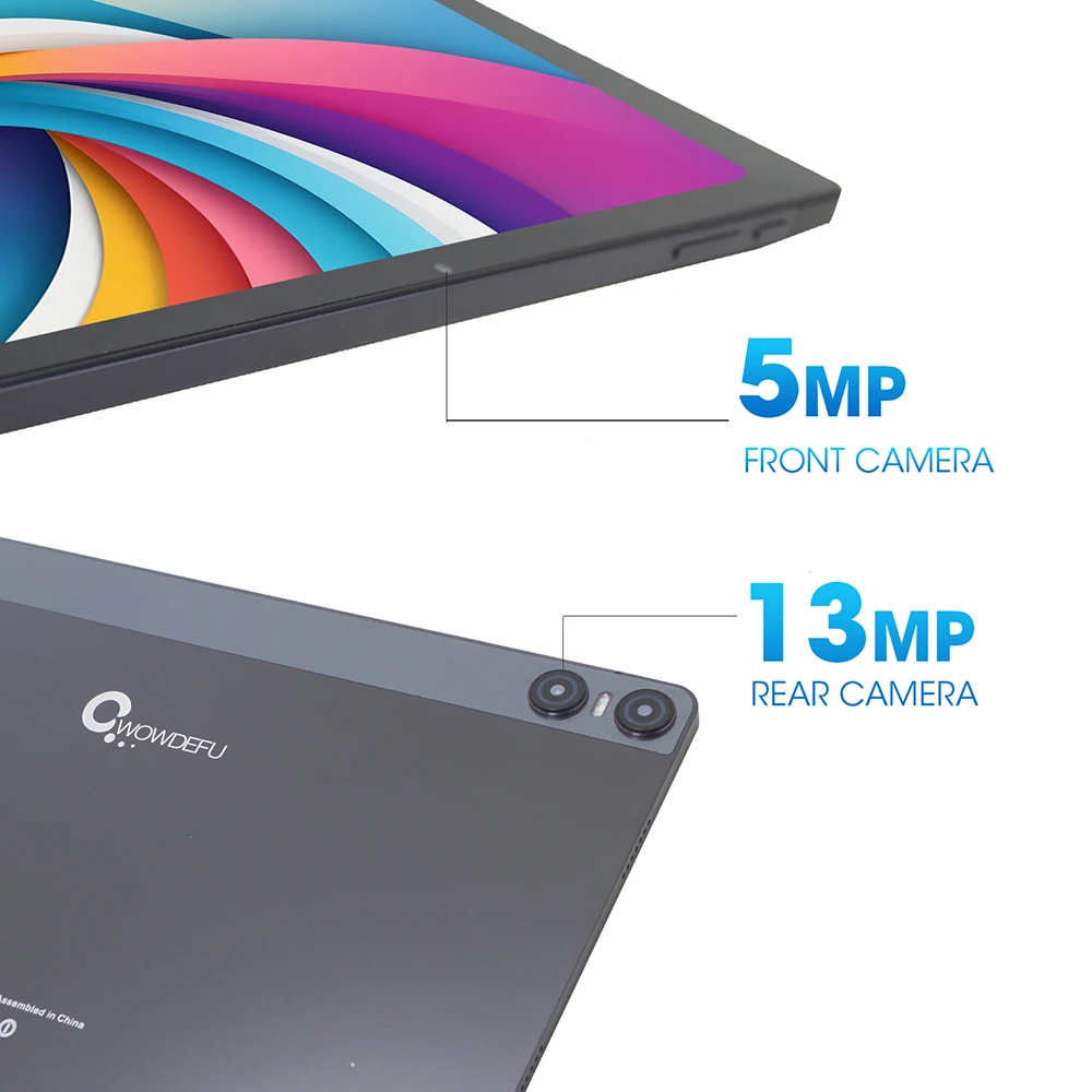 Планшет CWOWDEFU Android 13 2024 года, 10,95-дюймовый дисплей FHD Incell 2K, восьмиядерный процессор MTK, 6 ГБ ОЗУ, 128 ГБ ПЗУ, аккумулятор 7000 мАч, камера 13 Мп, планшетный ПК с GPS
